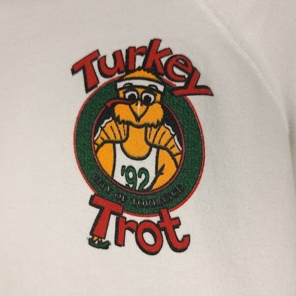 Turkey Trot Fun Run Sweatshirt Vintage 90s 1992 City Of Torrance Made In USA Men - Picture 3 of 7